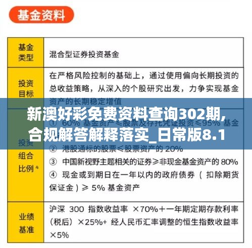 新澳好彩免费资料查询302期-全面释义解释落实